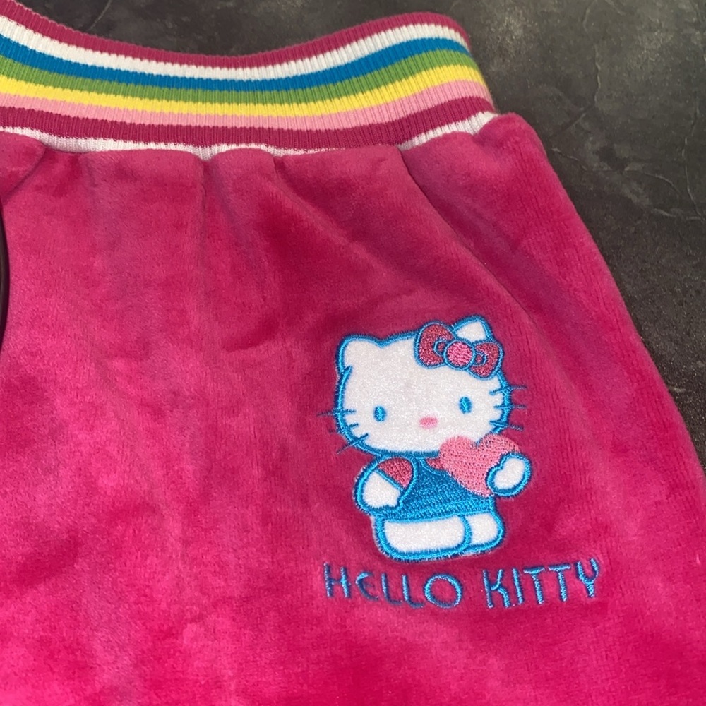 Vintage Hello Kitty 30 Years Of Friendship Velour  Pants - Picture 4 of 7